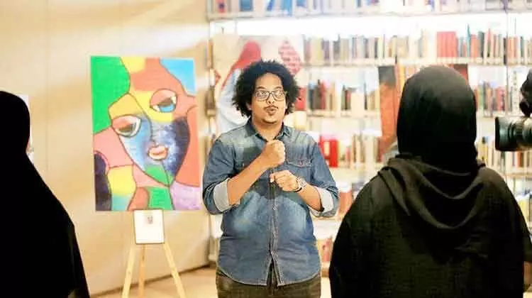 ജീവകാരുണ്യം: 19 കലാകാരന്മാരുടെ 55 ചിത്രങ്ങൾ പ്രദർ​ശിപ്പിച്ചു