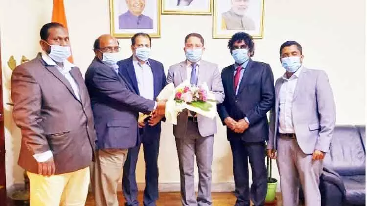 ജെ.ടി.എ ഭാരവാഹികൾ ഇന്ത്യൻ കോൺസൽ ജനറലിനെ സന്ദർശിച്ചു ജെ.ടി.എ ഭാരവാഹികൾ ഇന്ത്യൻ കോൺസൽ ജനറലിനെ സന്ദർശിച്ചു