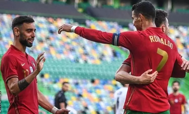 ക്രിസ്റ്റ്യാനോ- ബ്രൂണോ സഖ്യം നയിച്ചു; ഇസ്രായേലിനെ പറത്തി പോർച്ചുഗൽ