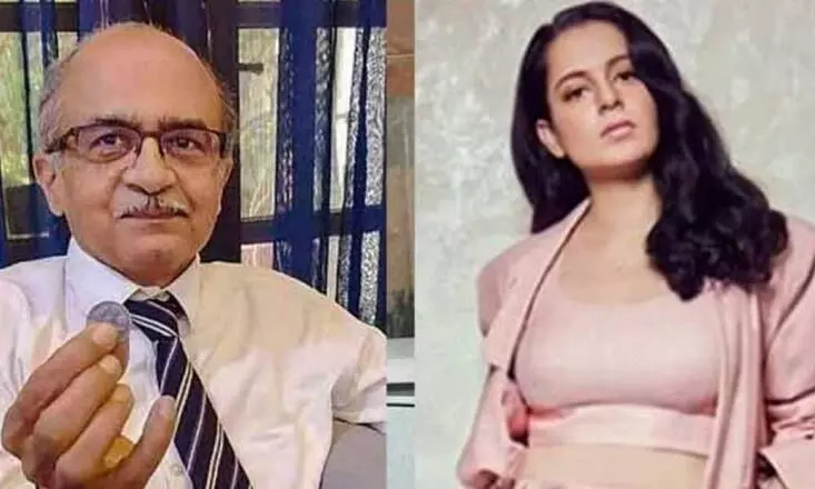 എന്ത്​, ഝാൻസിറാണിക്കും ജോലിയില്ലെന്നോ; കങ്കണയെ പരിഹസിച്ച്​ പ്രശാന്ത്​ഭൂഷൻ