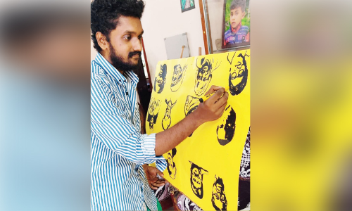 തലതിരിഞ്ഞ വരയുമായി ആൽബി