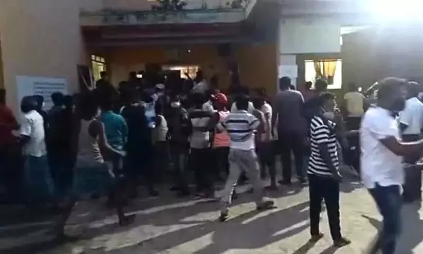 Violent protest in Assam’s Nagaon after youth dies due to alleged police thrashing Violent protest in Assam’s Nagaon after youth dies due to alleged police thrashing