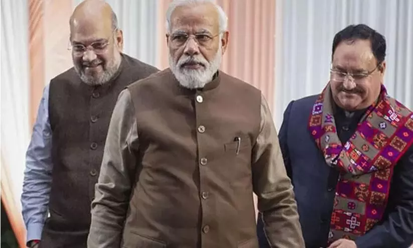 മോദി-അമിത് ഷാ-നഡ്ഡ കൂടിക്കാഴ്ച; മന്ത്രിസഭ പുനഃസംഘടന ഉടനുണ്ടായേക്കും മോദി-അമിത് ഷാ-നഡ്ഡ കൂടിക്കാഴ്ച; മന്ത്രിസഭ പുനഃസംഘടന ഉടനുണ്ടായേക്കും