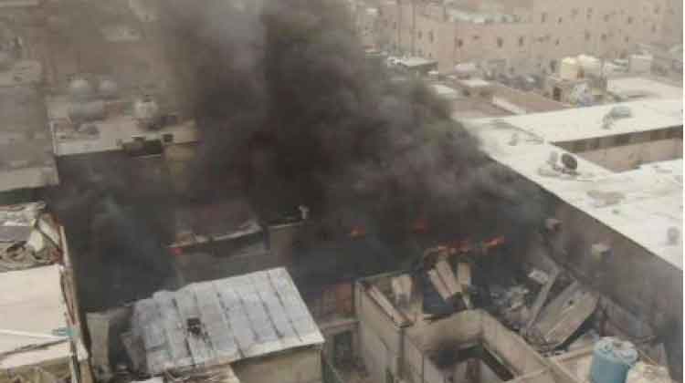 ജലീബിൽ വീടുകളിൽ തീപിടിത്തം ജലീബിൽ വീടുകളിൽ തീപിടിത്തം