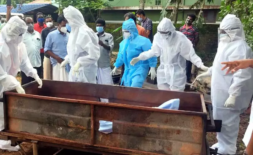 covid deadbody cremation