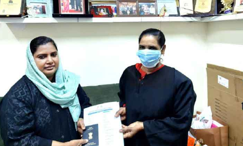 സൗ​ദി​യി​ൽ കാ​ണാ​താ​യ ആ​ന്ധ്ര സ്വ​ദേ​ശി​നി​യെ മൂ​ന്നു വ​ർ​ഷ​ത്തി​ന് ശേ​ഷം ക​​ണ്ടെ​ത്തി