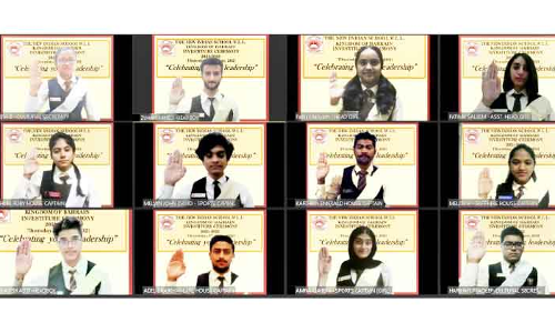 ന്യൂ ​ഇ​ന്ത്യ​ൻ സ്​​കൂ​ൾ സ്​​റ്റു​ഡ​ൻ​റ്​ കൗ​ൺ​സി​ൽ ഭാ​ര​വാ​ഹി​ക​ൾ ചു​മ​ത​ല​യേ​റ്റു