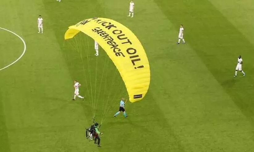 UEFA parachute incident