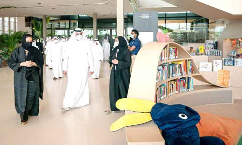 ഷാർജ കിരീടാവകാശി ഹൗസ് ഓഫ് വിസ്ഡം സന്ദർശിച്ചു