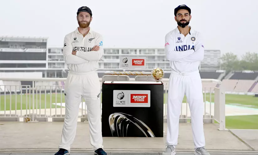 ടെസ്റ്റിലും കപ്പടിക്കാൻ ഇന്ത്യയിറങ്ങുന്നു; ലോക ടെസ്റ്റ് ചാമ്പ്യൻഷിപ് ഫൈനലിന് ഇന്ന് തുടക്കം ടെസ്റ്റിലും കപ്പടിക്കാൻ ഇന്ത്യയിറങ്ങുന്നു; ലോക ടെസ്റ്റ് ചാമ്പ്യൻഷിപ് ഫൈനലിന് ഇന്ന് തുടക്കം