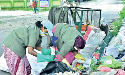 ലോക്​ഡൗൺ കരുതൽ കരങ്ങളുമായി  ഹരിതസേന