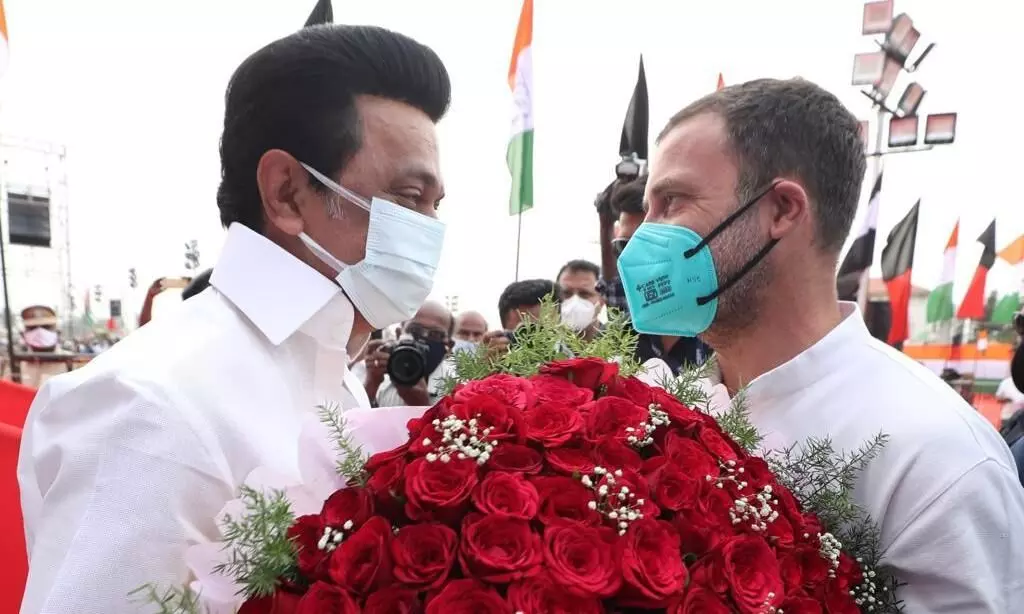 MK Stalin Greets Beloved Brother Rahul Gandhi On His Birthday MK Stalin Greets Beloved Brother Rahul Gandhi On His Birthday