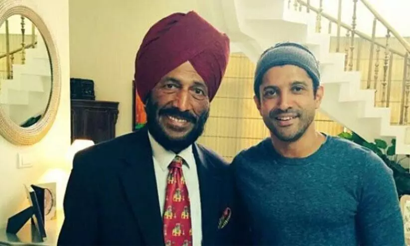 milkha singh and farhan akhtar