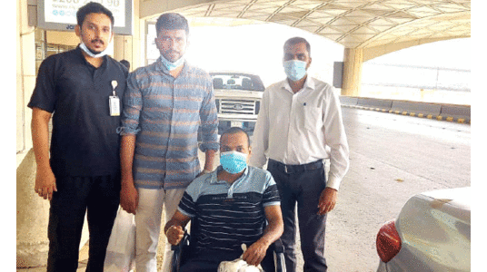 പ​ക്ഷാ​ഘാ​തം ത​ള​ർ​ത്തി​യ മ​ഹാ​രാ​ഷ്​​ട്ര സ്വ​ദേ​ശി നാ​ട​ണ​ഞ്ഞു