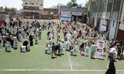 യ​മ​നി​ൽ 2500 ഭ​ക്ഷ്യ​കി​റ്റു​ക​ൾ ന​ൽ​കി കു​വൈ​ത്തി സം​ഘ​ട​ന