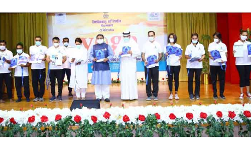 ഇ​ന്ത്യ​ൻ എം​ബ​സി യോ​ഗ ദി​നാ​ച​ര​ണം സം​ഘ​ടി​പ്പി​ച്ചു