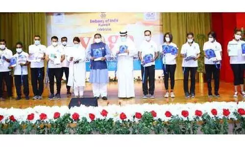 ഇ​ന്ത്യ​ൻ എം​ബ​സി യോ​ഗ ദി​നാ​ച​ര​ണം സം​ഘ​ടി​പ്പി​ച്ചു