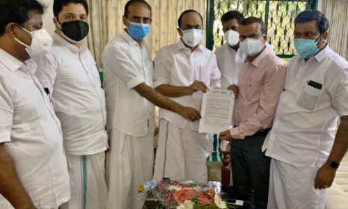 പ്രവാസി വിഷയങ്ങൾ: പ്രതിപക്ഷ നേതാവിന് ഒ.​െഎ.സി.സി നിവേദനം നൽകി