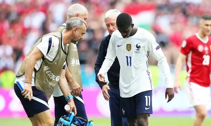 ഫ്രാൻസിന് തിരിച്ചടി; പരിക്കേറ്റ ഡെംബലെ പുറത്ത് ഫ്രാൻസിന് തിരിച്ചടി; പരിക്കേറ്റ ഡെംബലെ പുറത്ത്