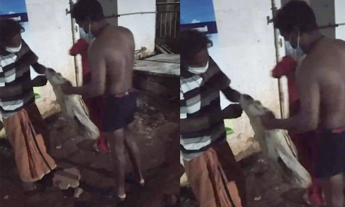 പൊള്ളലേറ്റ ഭാര്യയുമായി ആശുപത്രിയിലേക്ക് പോകുന്ന ഭർത്താവിന് സ്വന്തം വസ്ത്രം ഊരി നൽകി യുവാവ്