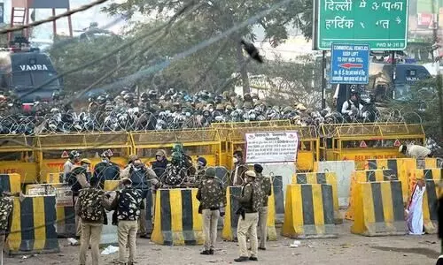 RTI reveals Delhi Police spent over Rs 9 lakh to barricade farmers protest sites