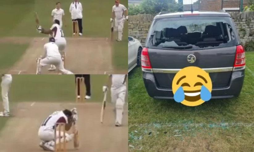 ആസിഫ്​ അലി, ഇത്​ വല്ലാത്ത സിക്​സ്​ ആയിപ്പോയി -സ്വന്തം കാറിന്‍റെ ചില്ല്​ തകർപ്പൻ സിക്​സിൽ തകർത്ത്​ ക്ലബ്​ താരം