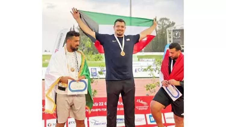 അ​റ​ബ്​ അ​ത്​​ല​റ്റി​ക്​​സ്​: കു​വൈ​ത്തി​ന്​ ര​ണ്ടു സ്വ​ർ​ണം ഉ​ൾ​പ്പെ​ടെ അ​ഞ്ചു​ മെ​ഡ​ൽ