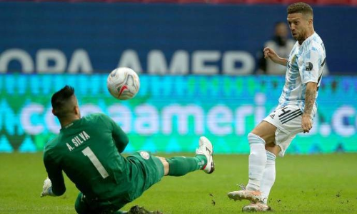 പാരഗ്വയെ വീഴ്​ത്തി അർജന്‍റീന ക്വാർട്ടറിൽ