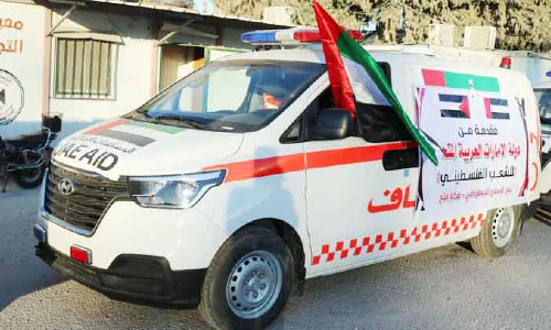 ഗസയിലേക്ക്​ യു.എ.ഇ 20 ആംബുലൻസ്​ അയച്ചു