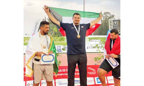 അ​റ​ബ്​ അ​ത്​​ല​റ്റി​ക്​​സ്​: കു​വൈ​ത്തി​ന്​ ര​ണ്ടു സ്വ​ർ​ണം ഉ​ൾ​പ്പെ​ടെ അ​ഞ്ചു​ മെ​ഡ​ൽ