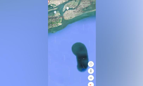 ഗൂഗ്​ൾ എർത്തിന്​ ​െതറ്റി; അത്​ പയർമണി ദ്വീപല്ല