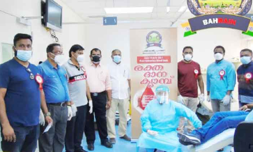 ര​ക്ത​ദാ​ന ക്യാ​മ്പ് സം​ഘ​ടി​പ്പി​ച്ചു