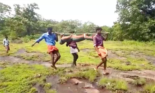 tribal mans dead body