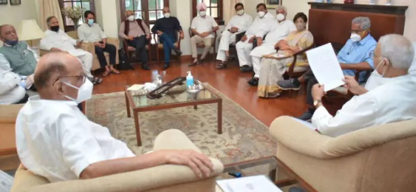 Non-Congress opposition meeting at Pawars residence
