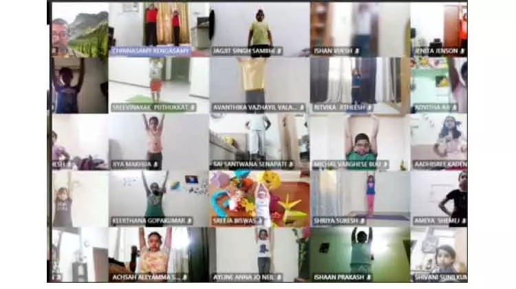 ഇന്ത്യൻ സ്കൂൾ യോഗ ദിനം ആഘോഷിച്ചു ഇന്ത്യൻ സ്കൂൾ യോഗ ദിനം ആഘോഷിച്ചു