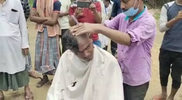 വർഗീയത പ്രചരിപ്പിക്കുന്ന രാഷ്​ട്രീയം വേണ്ട; 500 ബി​.ജെ.പി പ്രവർത്തകർ തൃണമൂലിൽ, പ്രായശ്ചിത്തമായി ചിലർ ​മൊട്ടയടിച്ചു