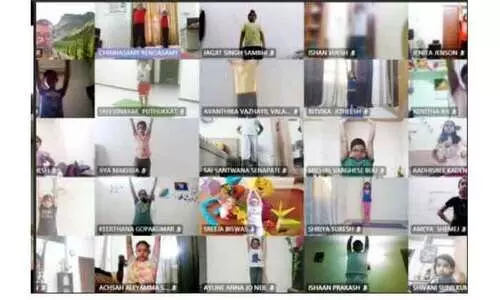 ഇന്ത്യൻ സ്​കൂൾ യോഗ ദിനം ആഘോഷിച്ചു