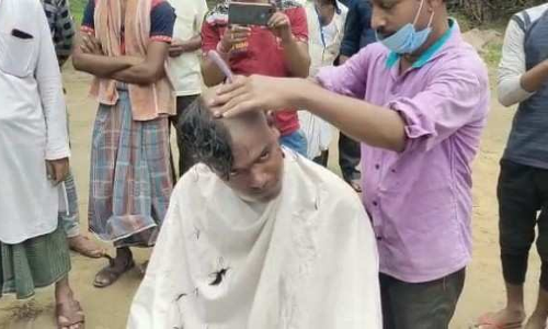 വർഗീയത പ്രചരിപ്പിക്കുന്ന രാഷ്​ട്രീയം വേണ്ട; 500 ബി​.ജെ.പി പ്രവർത്തകർ തൃണമൂലിൽ, പ്രായശ്ചിത്തമായി ചിലർ ​മൊട്ടയടിച്ചു