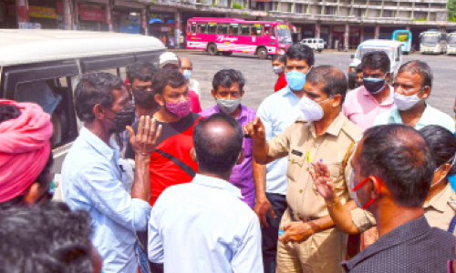 clash between police and people
