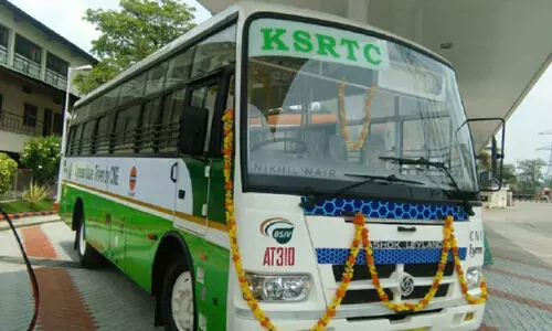 ഹൈറേഞ്ചിൽ കിതച്ച്​ കെ.എസ്​.ആർ.ടി.സി  സി.എൻ.ജി ബസ്​: എൽ.എൻ.ജി എന്താകുമെന്ന്​ ആശങ്ക