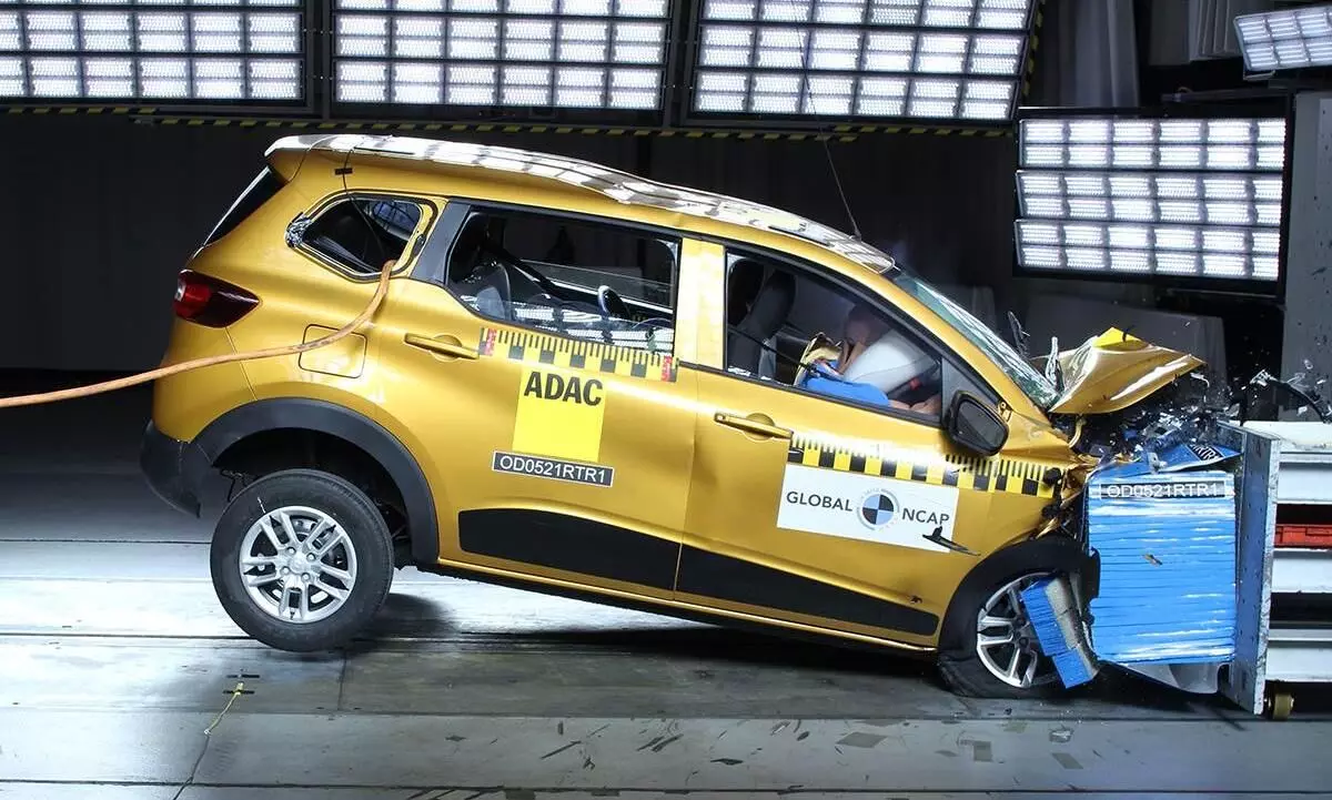 Renault Triber awarded 4-star rating in Global NCAP