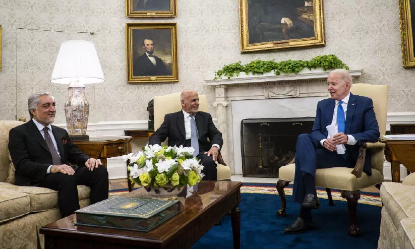 സേനയെ പിൻവലിച്ചാലും യു.എസ്​ കൂടെയുണ്ടാകും -അഫ്​ഗാൻ പ്രസിഡൻറിന്​ ബൈഡ​െൻറ ഉറപ്പ്​