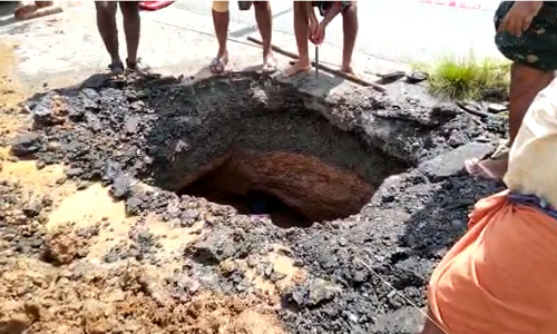kochi water pipe broken