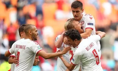 വയറുനിറഞ്ഞ്​ വെയിൽസ്​; ഫുൾമാർക്കോടെ ഡെന്മാർക്ക്​ ക്വാർട്ടറിലേക്ക്​