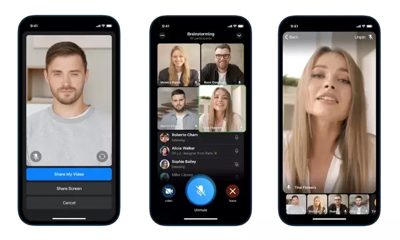 ഗ്രൂപ്പ്​ വിഡിയോ കോളിൽ 30 പേർക്ക്​ പങ്കെടുക്കാം, കൂടെ സ്​ക്രീൻ ഷെയറിങ്ങും​; കൂടുതൽ ഫീച്ചറുകളുമായി ടെലിഗ്രാം