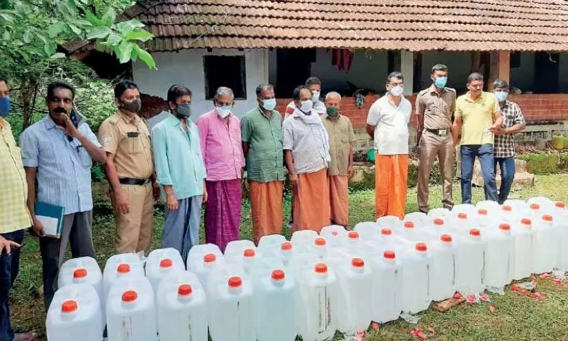 വ്യാജ കള്ള്​ നിർമാണ കേന്ദ്രം കണ്ടെത്തി​; ഏഴുപേർ അറസ്​റ്റിൽ