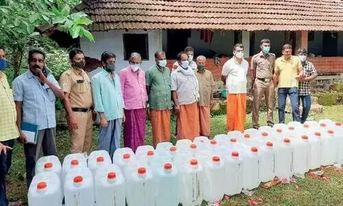 വ്യാജ കള്ള്​ നിർമാണ കേന്ദ്രം കണ്ടെത്തി​; ഏഴുപേർ അറസ്​റ്റിൽ