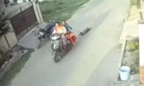 Dog tied to scooty, dragged on road in Punjabs Patiala