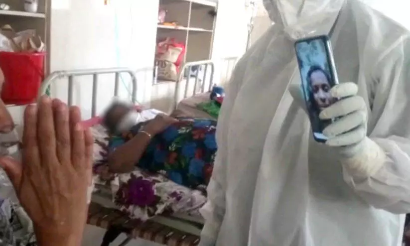 covid patients vcideo call