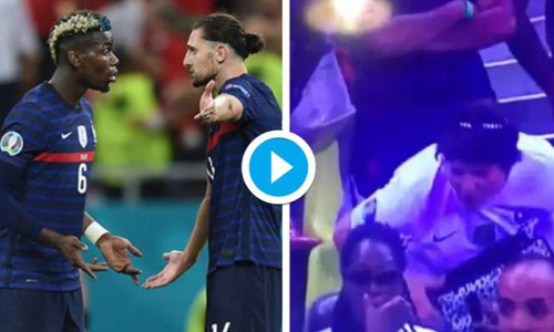 pogba rabiot fight